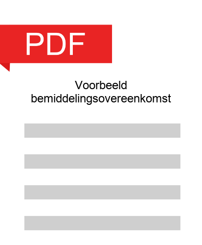 Download voorbeeld bemiddelingsovereenkomst.