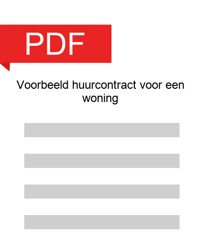 Download voorbeeld huurcontract voor een woning.