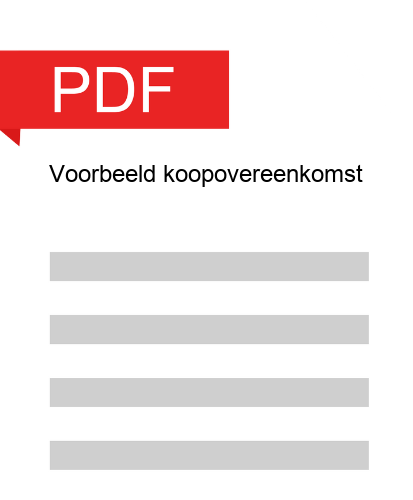 Download voorbeeld koopovereenkomst